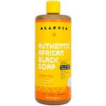 Alaffia Authentic Afican Black Soap Unscented, 32 Ounce, 32 ounces