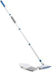 Wash and Baseboard Cleaner: 45 1/4" Long Handle with Wide Head for Baseboards, Skirting, Moldings. Includes 2 Microfiber and 2 Chenille Reusable Cleaning Pads. Scrub Brush by LivingSURETM