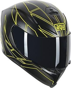 AGV K-5 Hero Helmet (Black/Yellow, XX-Large)