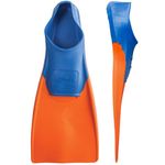 FINIS Men's Finis Long Floating 6 8 Training Fins Blue Purple, Blue/Orange, 29-33 - XXS UK