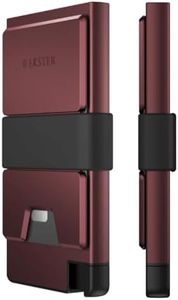Ekster - Aluminum Cardholder Pro Wallet - All-Metal Aluminum Wallet for Men - Fits 7 Cards, RFID Blocking Layer, Ultra-Thin, Minimalist, Push Button, Card Access, Expandable, Trackable (Desert Red)