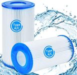 Replacement Filter Cartridge for Type A or C, Pool Filter Cartridges Compatible with Intex 29000E/59900E, Replacement Reusable and Washable Hot Tub Filters for Pool Cleaning, 2 Pack