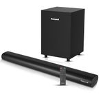 Honeywell Trueno U2000 160W Soundbar with Subwoofer, 2.1 Channel Home Theatre, 57mm*4 Drivers, Bluetooth V5.3, with Remote, 3 EQ Mode, BT, AUX, USB, Optical & HDMI-2 Years Warranty