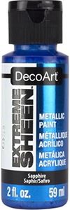 DecoArt Americana Extreme Sheen Jar of Paint, Acrylic, Sapphire, 59 ml (Pack of 1)