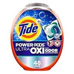 Tide Ultra OXI Power PODS with Odor Eliminators Laundry Detergent Pacs, Spring Meadow, 48 Count, For Visible and Invisible Dirt