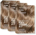 Madison Reed Radiant Hair Color Kit, Dark Neutral Blonde for 100% Gray Coverage of Resistant Gray Hair, Ammonia-Free, 8.5NNA Lusia Dark Blonde, Permanent Hair Dye, Pack of 3