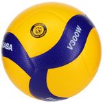 Mikasa V300W FIVB Ball V300W, Women, Men's Volleyballs, Yellow, 5 EU