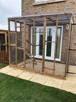 4Wire Catio Cat Run Lean To 6ft x 9ft x 7ft5" Waterproof Roof Enclosure