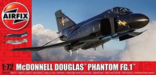 Airfix Model Airplane Kit Model - A06019A Mcdonnell Douglas Phantom FG.1/FGR.2, Plastic Plane Model Kits for Adults & Kids, Skill Level 3, 1:72 Scale WW2 Military Aircraft Models - Aeroplane Models