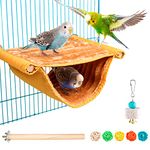 Bird Nests for Cages Winter Warm Parrot House Hamster Bed Hammock Tent Toy Bird Cage Perch Stand for Parrots Budgies Parakeet Cockatiels Lovebird Cockatoo Finch Hamster Chinchilla (L)