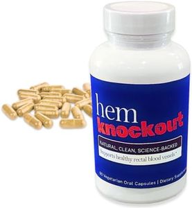 Hem Knockout Hemorrhoid Relief, Ease Hemorrhoid Symptoms, Supports Vein Health, Made in USA, 90 capsules