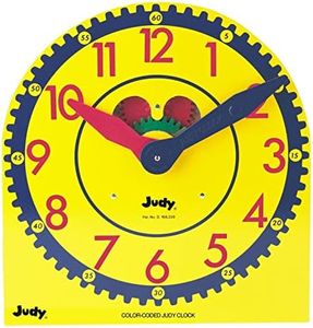 Carson Dellosa 13" x 12" Judy Clock, Time-Telling Teaching Clock for Kids, Classroom Clock for Teaching Time, Analog Clock, Teaching Clock for Classroom or Home School, Kindergarten to 3rd Grade