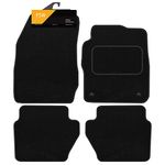 FSW - Tailored Mats - Fits FORD Ford Fiesta 2011-2017 MK7 - Black Carpet - Anti Slip Mat - Non Slip Car Floor Mat, Fitted With Clips & Granulated Backing - 4 Pc Floor Mat - 2 Clips