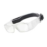 EnzoDate Vintage Basketball Glasses Slimfit Protective Safety Sports Goggles (Transparent)