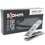 Kohm WHS-448L Heavy Duty, Straight Blade, Large Wide Jaw Toenail Clippers for Thick or Fungal Toenails for Men, Seniors, Adults