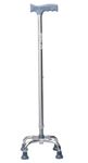 Aluminum Four Leg Walking Stick for Old Age | Lightweight Walking Support with Adjustable Height | 4 Leg Walking Cane for Men/Women, Patients, Old People (Four Leg Walking Stick)