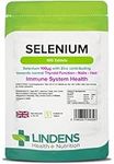 Lindens Selenium 100mcg & Zinc - 100 Vegan Tablets - Healthy Skin, Nails, Hair, Thyroid, Immune Health | Made in The UK | (3 Months Supply) | Letterbox Friendly