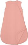 PurComfy Supersoft Sleep Sack 0.5 TOG, Premium Bamboo Viscose Baby Sleeping Bag, Lightweight Sleep Sack 0-3 Months (Coral)