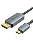 CableCreation USB C to DisplayPort Cable 1.8M 4K@60Hz, 2K@165Hz, 2K@144Hz, USB Type C to DP Cable Thunderbolt 3 works with MacBook Pro Air, iMac, iPad Pro 2020, XPS, Galaxy S22 S21 and more