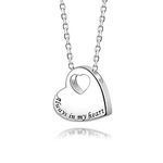 Hioed 925 Sterling Silver Urn Necklace Always in My Heart Pendant Memorial Cremation Jewelry for Ashes