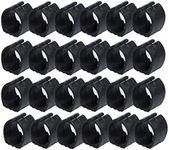 sourcing map 24 Pcs Chair Foot Floor Glides Single Prong U-Shape Caps 22mm