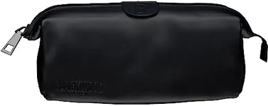 Blackwood For Men Signature Dopp Portable Travel Bag Made from Plush Premium Genuine Leather - Durable, Waterproof, Fully Washable, Tough and Timeless - Stain Resistant Men's Toiletry Bag with Strap