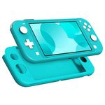 MoKo Protective Case Compatible with Nintendo Switch Lite, Soft Silicone Cover Rubber Anti-Scratch Shockproof Shell Case Accessories for Switch Lite Console and Controller - Turquoise