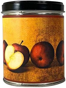 Our Own Candle Company Macintosh Apple Scented Candle in 13 Ounce Tin with a Sunshine Farms Apple Label by Linda Spivey