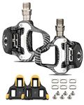 SAVADECK Road Bike Pedals, Aluminum Alloy Pedals with Cleats for Shimano/Look System, 9/16 Inch Self-Locking Clipless Pedals for Road Bike Race Bike MTB Spin Bike (Carbon SPD)