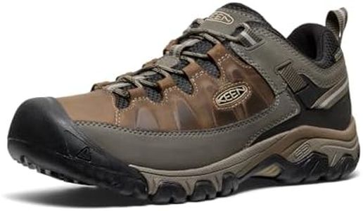 KEEN Men's Targhee 3 Waterproof Hiking Shoe, Bungee Cord/Black, 17 Wide