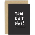 Old English Co. You Got This Encouragement Card for Him or Her - Good Luck Card for Start of University, New Job or School - Card for Son, Daughter, Friend | Blank Inside with Envelope