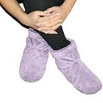 Herbal Concepts Aromatherapy Boot Shaped Microwaveable Wrap made of All-Natural Flaxseed, Peppermint, & Spearmint for Feet | Comfort Booties Relieves Stress & Aches | Available in Lavender