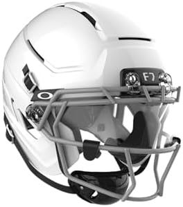 Schutt F7 AiR Youth Elite Football Helmet, Virginia Tech 5-Star Helmet, Lightweight Football Helmet for Youth Football and Middle School, X-Large, Molded Gloss White, Facemask Attached