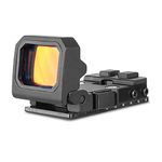 SPINA OPTICS Red Dot Compact Flip Reflex Sight Flip Up Red Dot Sight Red Dot Compact RMR Flip for Mounts and Slides for Outdoor Hunting with Heightened Base for Rifle Pistol Handgun, Black