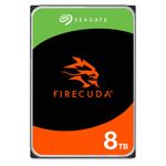 Seagate FireCuda HDD, 8 TB, Internal Hard Drive HDD - 3.5 Inch CMR SATA 6 Gb/s 7,200 RPM 256 MB Cache 300 TB/year, 3 year Rescue Services (ST8000DXZ01)