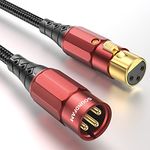 SOUNDFAM 3M XLR Microphone Cable, Professional Balanced XLR Male to Female Audio Cable, Oxygen-Free Copper Core with Spiral Shielding