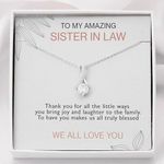 FABUNORA Surprise Gift for Sister In Law - 925 Sterling Silver Pendant | With Certificate of Authenticity and 925 Stamp | women birthday gift | women birthday gift | pendant for women |