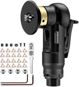AMTOVL Air Chamfer Tool - Mini Pneumatic Chamfering Machine, 30000 RPM Pneumatic Chamfering Tool, 45 Degree Air Beveling Machine with 1/4 Inch Air Inlet for Metal, Wood - Black