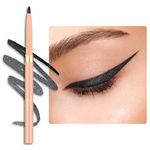 Oulac Shimmer Black Eyeliner Pencil, Waterproof Retractable Eye Liner Pen, Smooth and Creamy Eye Makeup for Precision Application Vegan & Cruelty-Free, 02 Light Year