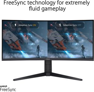 ASUS TUF 34" Curved Gaming Monitor – UltraWide WQHD Display