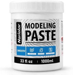 Nariolar Modeling Paste Smooth 33.81 oz / 1000 ml for Acrylic Painting