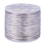 BENECREAT 20 Gauge/0.8mm Tarnish Resistant Soft Jewellery Crafting Wire, 235m Bendable Aluminum Sculpting Metal Wire for Jewelry Craft Beading DIY- Primary Color