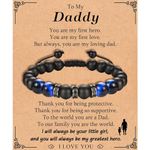 KORAS Father s Day Gifts for Daddy, Daddy Bracelet Adjustable Beads Bracelet Daddy Gifts from Daughter, Perfect Daughter to Daddy Gifts for Birthday Christmas