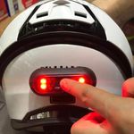 Bessie Sparks LED Helmet Light,Rechargeable Motorcycle Bicycle Front and Rear Headlight,Safty Warning Night Lamp for Cycling Bag Bike