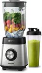 Philips Core Blender HR3573/90 Series 5000 (1000 W, ProBlend Crush Technology, Drink Bottle) Metal/Glass