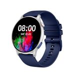 Cultsport Ace XR 1.43" Super Retina Amoled Display, 466 * 466 Resolution, 850 NITS Peak Brightness, BT Calling, Health Tracking (Blue Silicone Strap)