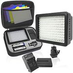 LimoStudio 160 LED Video Light Lamp Panel Dimmable for DSLR Camera DV Camcorder, AGG1318