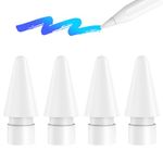 [4 Pack] Pencil Tips for Apple Pencil 2nd/1st Generation, Apple Pencil Pro, and Apple Pencil USB-C, Replacement Nibs for Apple Pencil, Wear-Resistant High Sensitivity Pencil Tips