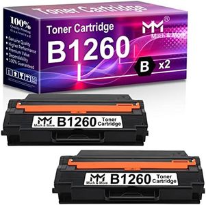 (2-Pack) Compatible Dell 1260 Dell 331-7328 RWXNT Toner Cartridge Used for Dell B1260dn B1260 B1265dn B1265dnf B1265dfw Series Printers, Sold by MuchMore