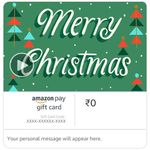 Amazon Pay eGift Card - Merry Christmas (Snowy Holidays) - Animated